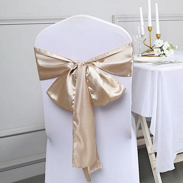 Champagne chair sashes hotsell
