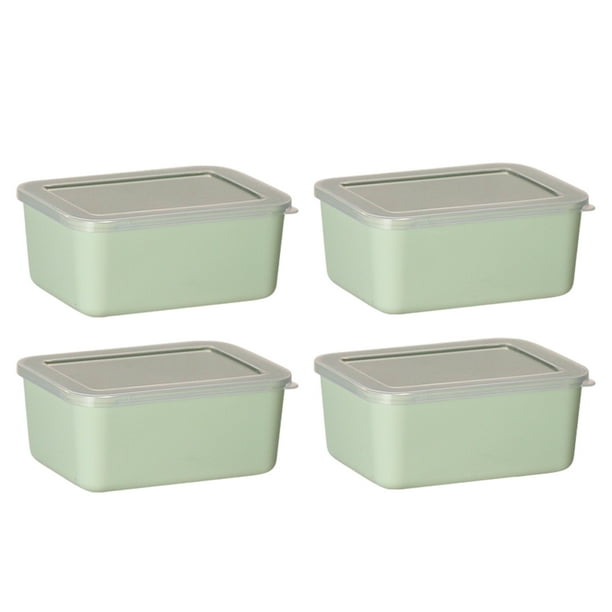 Recipiente de plástico para alimentos Billuyoard 4 piezas libre de BPA Verde