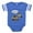 Royal Blue, variant on CafePress - FIN Robot Dog Woot - Cute Infant Baby Football Bodysuit
