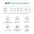 thumbnail image 4 of Advancent Toma de corriente de oficina en casa con puertos USB 2400W 10A aplicación remota Control WiFi toma de corriente de carga rápida enchufe de Accesorios para electrodomésticos Advancent HA066458-00B, 4 of 6