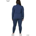 thumbnail image 4 of TheLovely Plus Size Microfiber Soft Fabric Mock Neck Long Sleeve Top & Leggings - 2 Pieces Tracksuit Set, 4 of 4