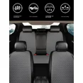 thumbnail image 5 of Funda de asiento de coche de lino para todas las estaciones, fundas delanteras suaves y transpirables con protector antideslizante, ajuste universal para la mayoría de coches, furgonetas, SUV y camion, 5 of 5