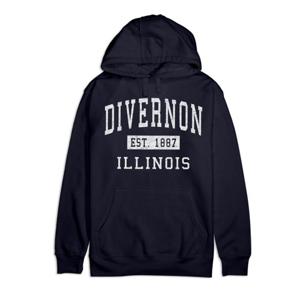 Divernon Illinois Classic Established Premium Cotton Hoodie