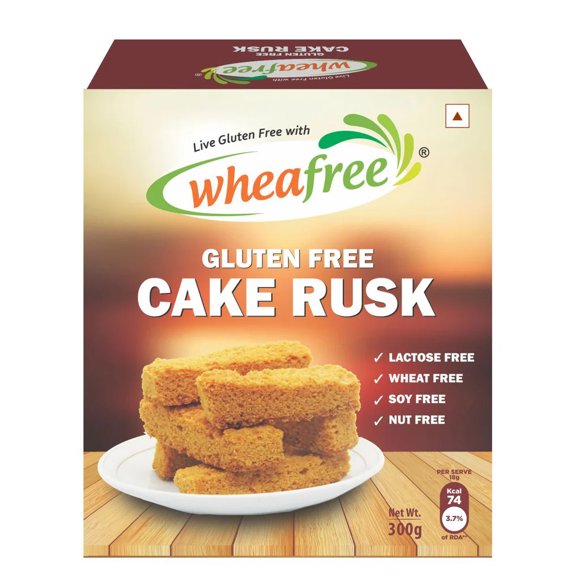 WHEAFREE Gluten Free Cake Rusk - Contains Egg, 10.58 OZ- 300 GMS