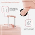 thumbnail image 3 of 4 Piece Luggage Sets, Large Capacity Lightweight Suitcase Sets with TSA Lock & Spinner Wheels for Business, Travel, School Starts (20"/24"/28"inch), 3 of 8