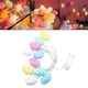 thumbnail image 2 of Guirnalda de huevos de Pascua, lámpara con batería, cable de cobre LED resistente al agua para césped, dormitorio, fiesta, jardín interior y exterior grieta 15 m 10LED Sunnimix Luces de cortina, 2 of 8