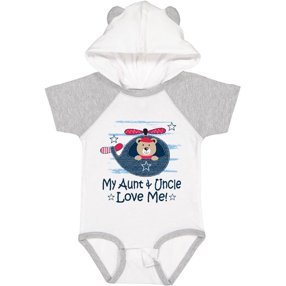 Inktastic My Aunt and Uncle Love Me Nephew Bear Boys Baby Bodysuit