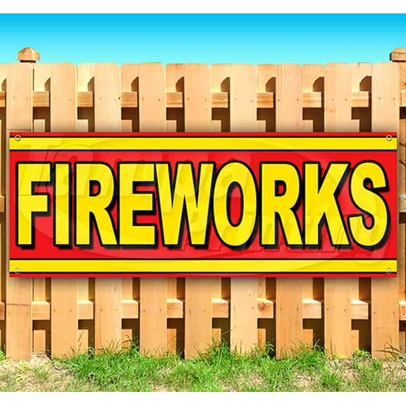 Fireworks 13 oz Vinyl Banner With Metal Grommets