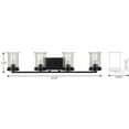 thumbnail image 7 of Progress Lighting Winslett 4-Light Bath Light, Matte Black, Seeded Glass, 7 of 7