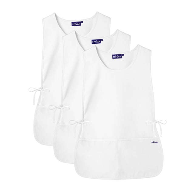 "Sivvan Unisex Cobbler Apron (3 Pack) - Adjustable Waist Ties, 2 Deep front pockets"