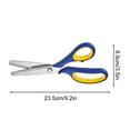 thumbnail image 2 of Honeeladyy 1 PC Stainless Steel Pinking Shears Comfort Grip Craft Zig Zag Cut Sewing Scissor, Professional Handheld Dressmaking for Fabric, Papers, 2 of 4