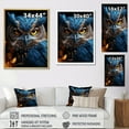 thumbnail image 4 of Designart "Watchful Whimsy I" Animals Owl Wall Art Prints, 4 of 7