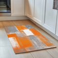 thumbnail image 2 of Orange Grey Abstract Door Mat Vintage Modern Non Slip Absorbent Entrance Mat Washable Low Profile Indoor Doormat for Front Door Entryway Entry 18"x30", 2 of 9