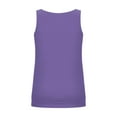 thumbnail image 4 of FAVIPT Oversized Loose Tank Tops for Women Ruched V Neck Ring Hole Solid Tees Stretchy Summer Tunic Tees 2026 Purple,L, 4 of 5