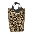 thumbnail image 2 of KLL Leopard Print Laundry Hamper,Large Canvas Fabric Lightweight Storage Basket Toy Organizer Dirty Clothes Collapsible Waterproof, 2 of 6