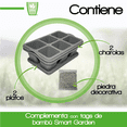 thumbnail image 4 of Kit 2 Charola moderna rectangular para suculentas Smart Garden  Gris, 4 of 6