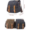 thumbnail image 3 of Camera Bag, Vintage Canvas Camera Shoulder Bag Waterproof Leather Trim DSLR SLR Shockproof Camera Messenger Bag, 3 of 5