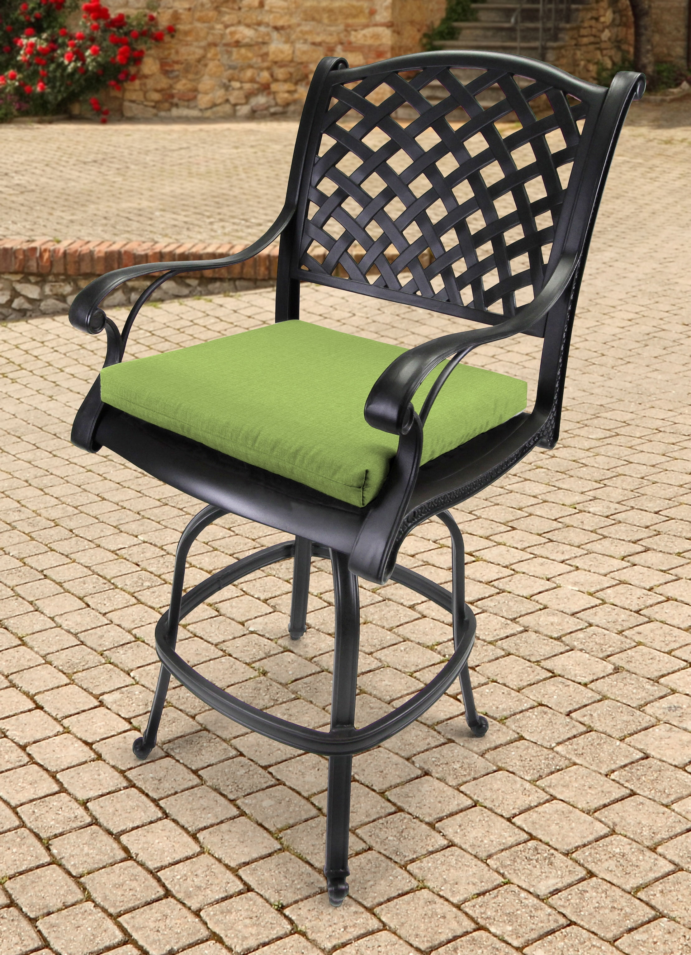 replacement patio cushions walmart on Outdoor 19 X 17 X 2 Seat Cushion Walmart Com Walmart Com