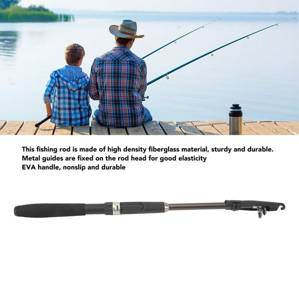 Rod Telescopic Fishing Rod High Density Fiberglass Metal Guide EVA Handle  Lightweight Portable Fishing Pole For Saltwater Freshwater 