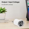 thumbnail image 4 of Medidor voltaje Voltímetro circular AC 50-500V LED Pantalla digital Herramienta electricista, 4 of 9
