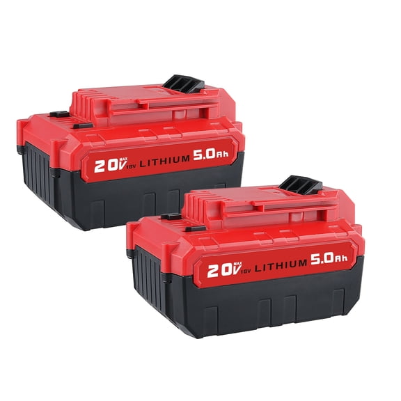 2 Pack 5.0Ah 20V Replacement Batteries Compatible with Porter Cable 20V Battery PCC681L PCC685L PCC680L PCC682L PCC600 PCC64020V Cordless Tools