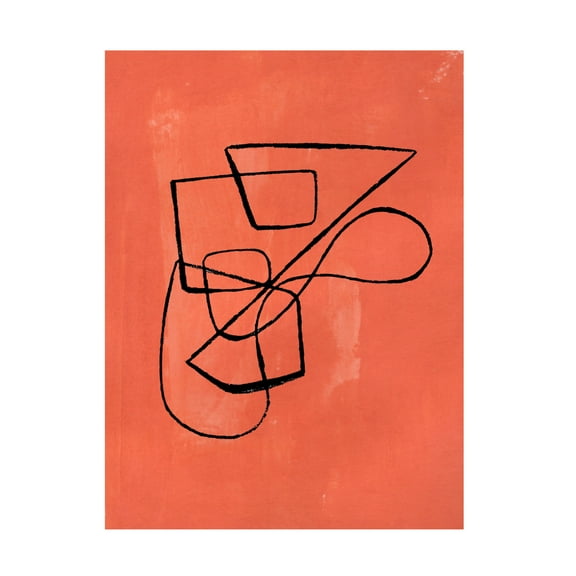 Trademark Fine Art Ejaaz Haniff Orange Circuit Canvas Wall Art
