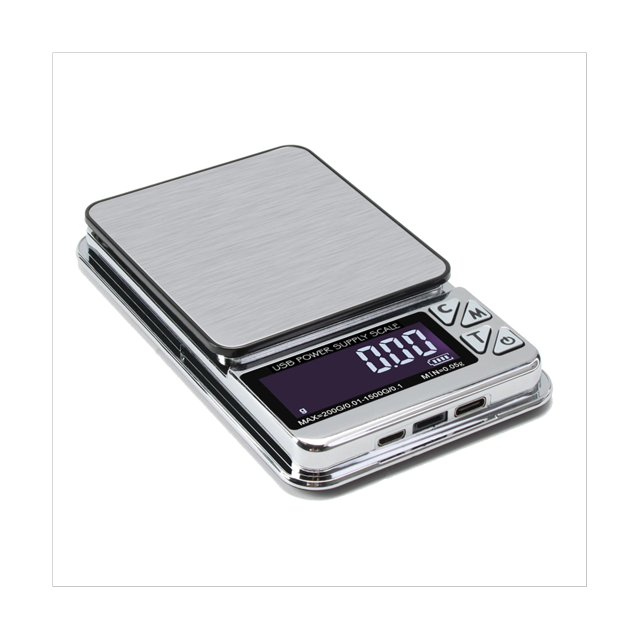 High Precision Jewelry Scale, 1000GX0.01G Digital LCD Count Electronic Scale Stainless Pocket Kitchen Scales USB Charge