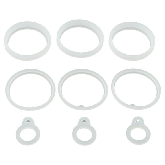 LEFU for ThermoFlask 40oz Silicone Sealing Gasket Set, 9-Pack Replacement Washers for Water Bottles with Straw Lid and Bottle Cap, Food Safe Dishwasher Safe Accessories