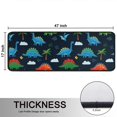 thumbnail image 5 of Kitchen Rugs Sets Of 2,Colorful Dinosaurs with Palm Trees Anti Fatigue Kitchen Mat Rugs Non Slip Washable,Decorative Kitchen Floor Mats for Kitchen,Sink,Laundry,17"x47"+17"x47", 5 of 5