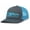Charcoal/Neon Blue, variant on Hunting Outdoors Scenic Bullet Shooting Mens Embroidered Mesh Back Trucker Hat, Navy/White