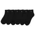 thumbnail image 1 of POLO RALPH LAUREN Calcetines deportivos clásicos para hombre, paquete de 6 pares, algodón acolchado, cómodos, color negro 6-12.5, 1 of 4