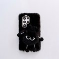 thumbnail image 4 of Allytech Faux Furry Case Cover for Samsung Galaxy S23, Girly Fuzzy Faux Fur Protective Anti-Scratch Cute Cover Case for Girls Women - Black, 4 of 5
