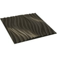 thumbnail image 6 of Ekena Millwork 19 5/8"W x 19 5/8"H Billow EnduraWall Decorative 3D Wall Panel, Universal Aged Metallic Weathered Steel (12-Pack for 32.04 Sq. Ft.), 6 of 6