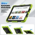 thumbnail image 4 of Dteck for Lenovo Tab M11 11-inch 2024 Case with Built-in Screen Protector, Shockproof Case with Shoulder Strap & Rotating Hand Strap Kickstand for Lenovo M11 (TB330FU / TB330XU) Tablet,Green + Black, 4 of 8