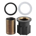 thumbnail image 4 of Stainless Steel Bathroom Sink Faucet Hot and Cold Water Mixer Tap Black Low, 4 of 4