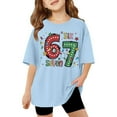 thumbnail image 4 of 67 shirt G'irls Summer Short Sleeve T Shirt Cute Cartoon Number Print Casual Top Tee Shirt For K'ids Youth, 4 of 4