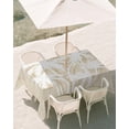 thumbnail image 2 of 54x80 Inch Outdoor Tablecloth with Umbrella Hole Zipper Rectangle Tropical Palm Tree Rectangular Tablecloths Waterproof Vintage Beige Exotic Botanical Plants Patio Table Cloth Cover for Picnic, 2 of 8
