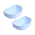 thumbnail image 5 of perfeclan 2x Crate Dog Bowls Water Feeder Dish Easily to Mount Slow Feeding for Wire Cages or Crates for Birds Small Dogs Rabbit Cat Pets Blue, 5 of 9