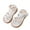 White, variant on Otqutp Fashion Shoes for Little Child/Big Kids Girls Sandals Casual Open Toe Flower Design Light Weight Adjustable Straps Summer Shoes