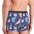 thumbnail image 3 of KLL Cartoon Rabbit Men's Cotton Boxer Briefs Underwear-Small, 3 of 8