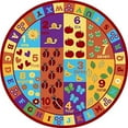 thumbnail image 2 of Tapis Éducatif ABC pour Enfants Lettres & Chiffres Multicolore Antidérapant Rond, 2 of 3