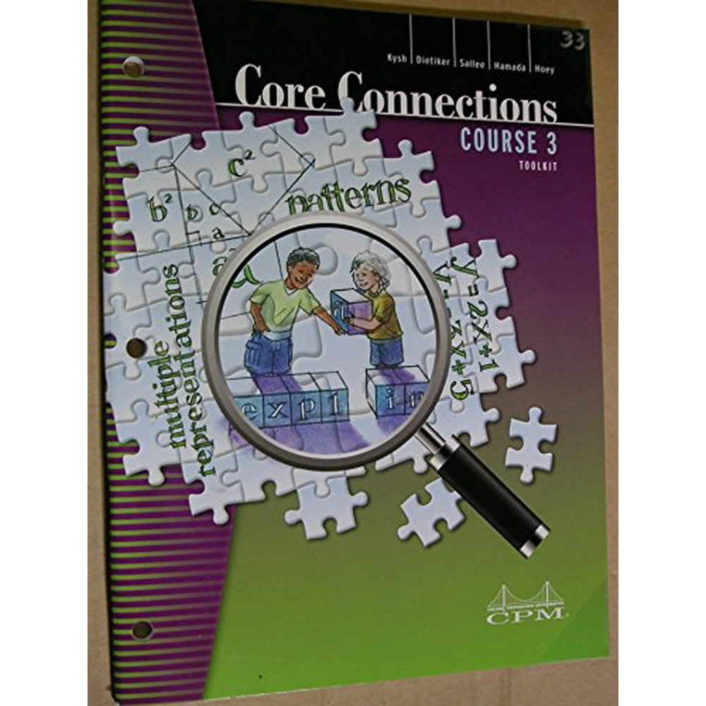 Core Connections Course 3 Foundations for Algebra Toolkit Walmart