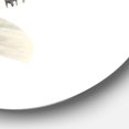 thumbnail image 2 of Designart 'Geometric Balance Neutral I' Geometric Metal Circle Wall Art, 2 of 3