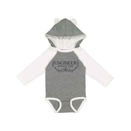 

Inktastic Always Civil Civil Engineer Boys or Girls Long Sleeve Baby Bodysuit