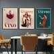 thumbnail image 5 of Póster de ilustración de arte en lienzo con impresión de pintura de pasta, comida, cocina, decoración de pared, cóctel, vino, espagueti, limón, bebida italiana vintage, 5 of 5