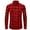 Red, variant on Men's Shirts Casual Lightweight Breathable Long Sleeve Lapel Dress Shirt Button Down Regular Fit Men Shirts Khaki L