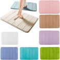 thumbnail image 1 of Absorbent Soft Non-slip Rug Foam Rug Bath Carpet Cushion Bathroom Bedroom Floor Shower Mat Colorful, 1 of 5