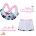 thumbnail image 6 of Girls 2 Piece Tankini Swimsuit Summer Boyshort Girls Bathing Suit with Shorts with Beach Skirt Swimwear 5-16 Years, 6 of 7