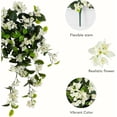thumbnail image 5 of Nearly Natural UV-Resistant Artificial Bougainvillea Outdoor Hanging Plant - 28" - White - Set of 2, 5 of 9