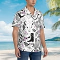 thumbnail image 5 of Bixox Men's Hawaiian Shirts Men's Cowboy Print Short-Sleeve Shirt-Medium, 5 of 8